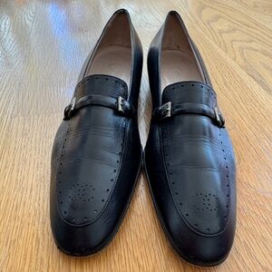 Authentic Black Leather Chanel Loafers, Size 38 EU
